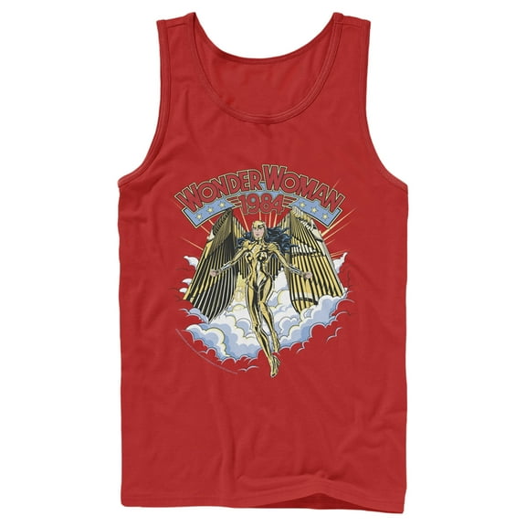 Men's Wonder Woman 1984 Golden Eagle Tank Top Red Large