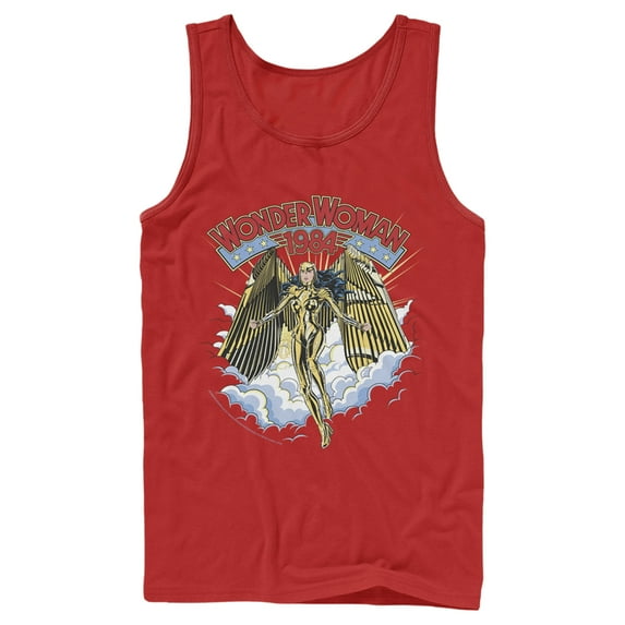 Men's Wonder Woman 1984 Golden Eagle Tank Top Red Large
