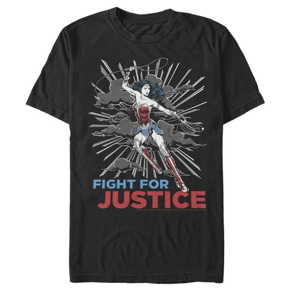 Men's Wonder Woman 1984 Justice Fighter  Graphic Tee Black 3X Large