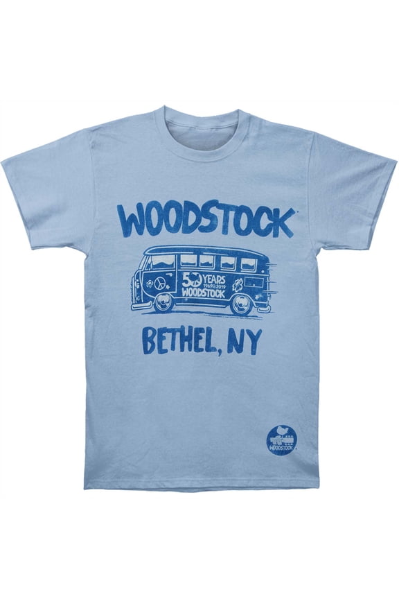 Men's Woodstock Bethel Bus T-shirt XX-Large Blue
