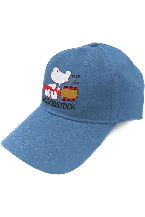 Men's Woodstock Logo Baseball Cap Adjustable Denim