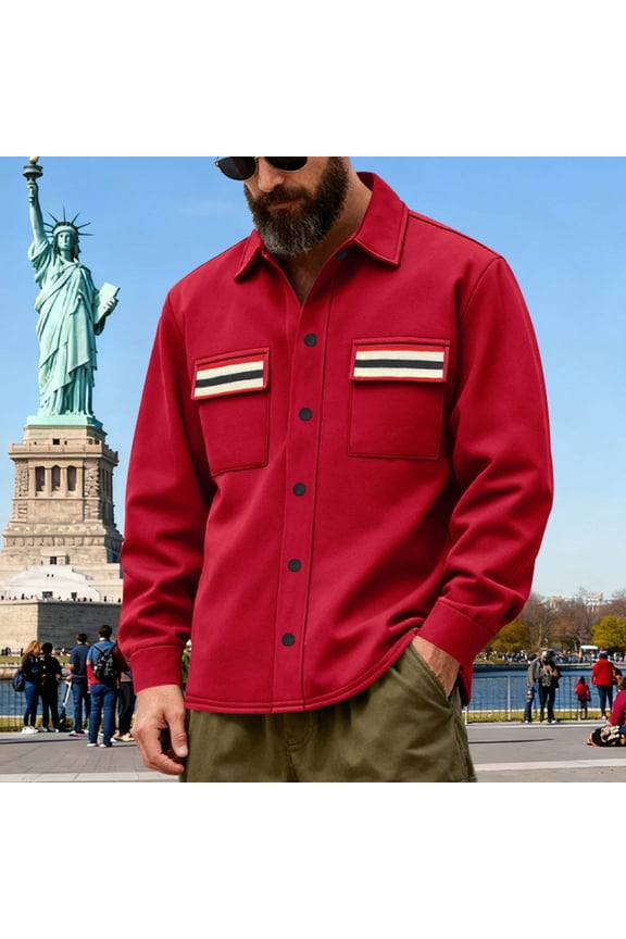 Men's Wool Blend Overcoat – Solid Color Single Long Winter Coat With Pockets Jacket