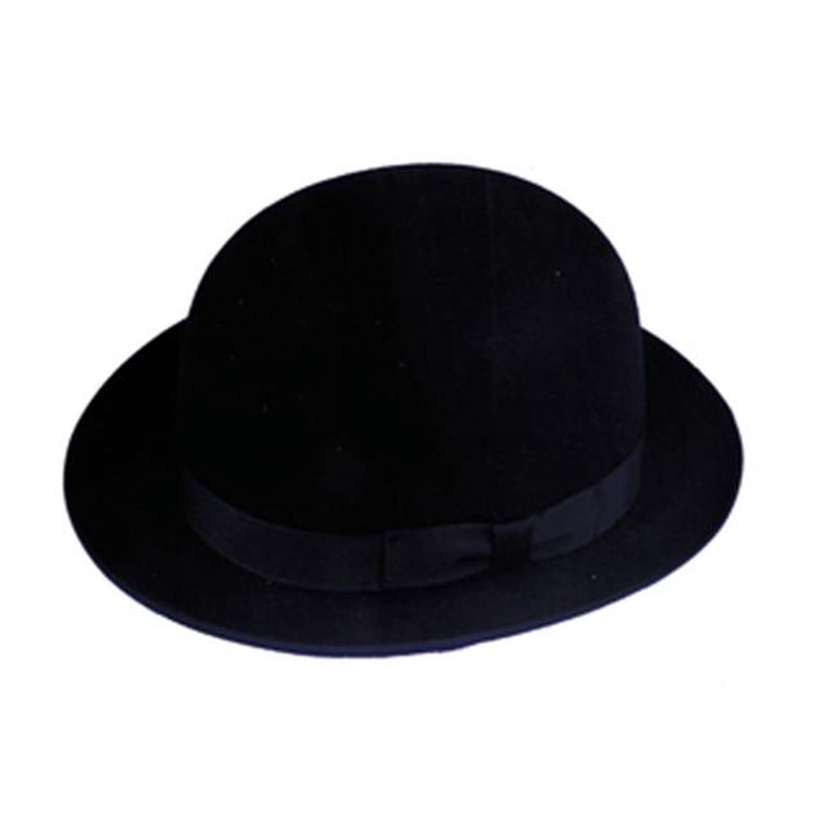 $ 195 La Perla Black Label Black Women Bowler Hat  Felt 100% Lana Wool Size M 195 La Perla Black Label Black Women Bowler Hat Felt 100  main image 4