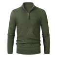 thumbnail image 1 of Men's Wool Knit Sweater Coat Long Sleeve Cardigan Stylish Versatile Outerwear Comfortable Warm Winter Fashion, 1 of 1