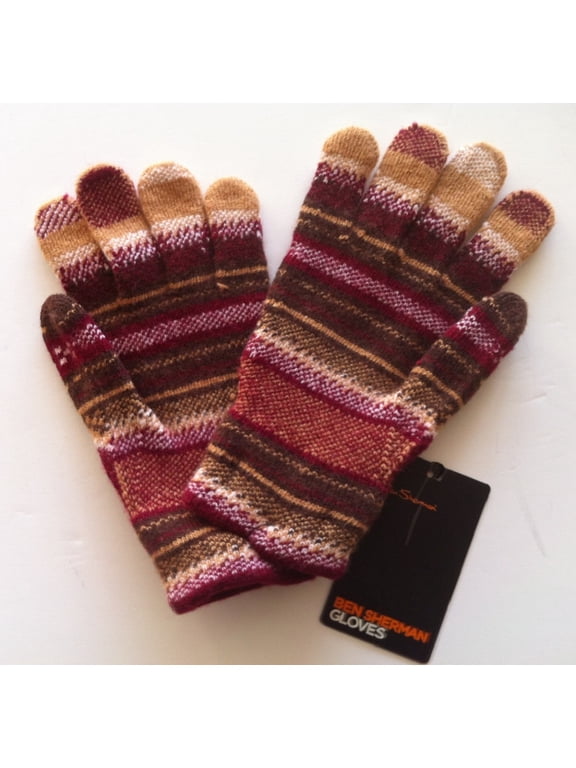 Men's Wool/Rayon Gloves by Ben Sherman, One Size, Wheat