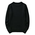 thumbnail image 1 of Men's Wool Sweater Coat Winter Warm Round Neck Pullover Casual Knit Top Soft Comfortable Stylish Versatile Layering, 1 of 2