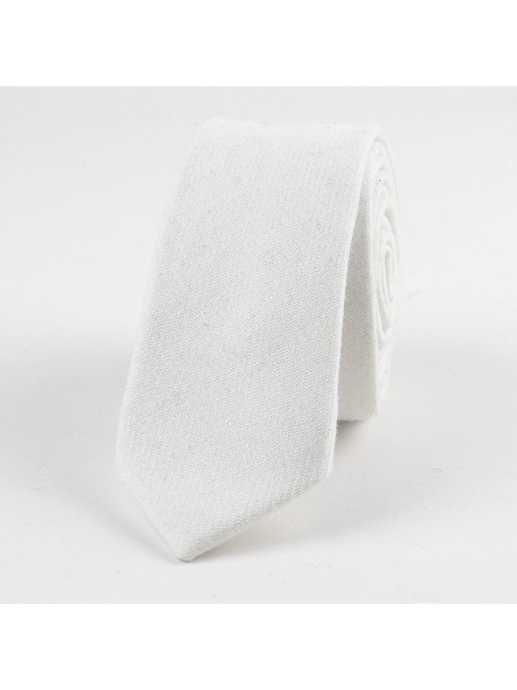 Men's Woolen Skinny Necktie Wedding Party Business Formal Tuxedo Shirt Neck Tie