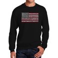 thumbnail image 1 of Men's Word Art Crewneck Sweatshirt - 50 States USA Flag, 1 of 2