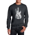 thumbnail image 1 of Men's Word Art Crewneck Sweatshirt - Bass Guitar, 1 of 2