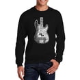 thumbnail image 1 of Men's Word Art Crewneck Sweatshirt - Bass Guitar, 1 of 2