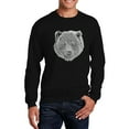 thumbnail image 1 of Men's Word Art Crewneck Sweatshirt - Bear Face, 1 of 2