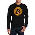 thumbnail image 1 of Men's Word Art Crewneck Sweatshirt - Bitcoin, 1 of 2