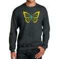 thumbnail image 1 of Men's Word Art Crewneck Sweatshirt - Butterfly, 1 of 2