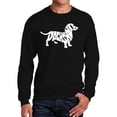 thumbnail image 1 of Men's Word Art Crewneck Sweatshirt - Dachshund, 1 of 2