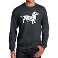 thumbnail image 1 of Men's Word Art Crewneck Sweatshirt - Dachshund, 1 of 2