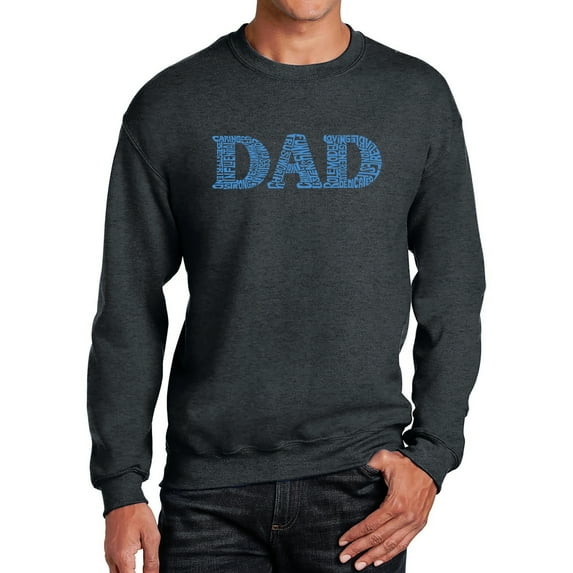 Men's Word Art Crewneck Sweatshirt - Dad