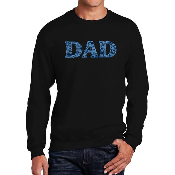 Men's Word Art Crewneck Sweatshirt - Dad