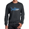 thumbnail image 1 of Men's Word Art Crewneck Sweatshirt - Daddy Shark, 1 of 2