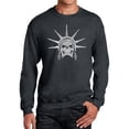thumbnail image 1 of Men's Word Art Crewneck Sweatshirt - Freedom Skull, 1 of 2