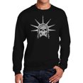 thumbnail image 1 of Men's Word Art Crewneck Sweatshirt - Freedom Skull, 1 of 2