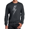 thumbnail image 1 of Men's Word Art Crewneck Sweatshirt - Lightning Bolt, 1 of 2