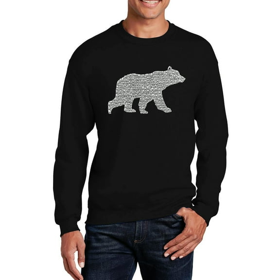 Men's Word Art Crewneck Sweatshirt - Mama Bear
