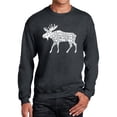thumbnail image 1 of Men's Word Art Crewneck Sweatshirt - Moose, 1 of 2