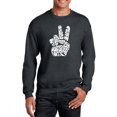 thumbnail image 1 of Men's Word Art Crewneck Sweatshirt - Peace Out, 1 of 2