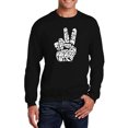 thumbnail image 1 of Men's Word Art Crewneck Sweatshirt - Peace Out, 1 of 2