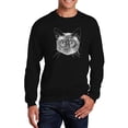 thumbnail image 1 of Men's Word Art Crewneck Sweatshirt - Siamese Cat, 1 of 2