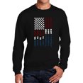 thumbnail image 1 of Men's Word Art Crewneck Sweatshirt - Support our Troops, 1 of 2