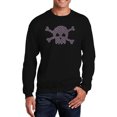 thumbnail image 1 of Men's Word Art Crewneck Sweatshirt - XOXO Skull, 1 of 2