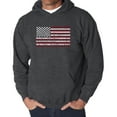 thumbnail image 1 of Men's Word Art Hooded Sweatshirt - 50 States USA Flag, 1 of 2