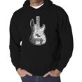 thumbnail image 1 of Men's Word Art Hooded Sweatshirt - Bass Guitar, 1 of 2