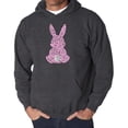 thumbnail image 1 of Men's Word Art Hooded Sweatshirt - Easter Bunny, 1 of 2