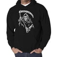 thumbnail image 1 of Men's Word Art Hooded Sweatshirt - Grim Reaper, 1 of 2