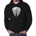thumbnail image 1 of Men's Word Art Hooded Sweatshirt - Guitar Pick, 1 of 2