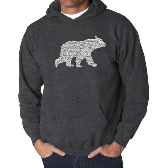 Men's Word Art Hooded Sweatshirt - Mama Bear