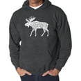 thumbnail image 1 of Men's Word Art Hooded Sweatshirt - Moose, 1 of 2
