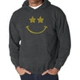 thumbnail image 1 of Men's Word Art Hooded Sweatshirt - Rockstar Smiley, 1 of 2