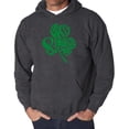 thumbnail image 1 of Men's Word Art Hooded Sweatshirt - St. Patrick's Day Shamrock, 1 of 2