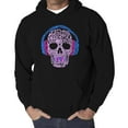 thumbnail image 1 of Men's Word Art Hooded Sweatshirt - Styles of EDM Music, 1 of 2