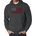 thumbnail image 1 of Men's Word Art Hooded Sweatshirt - USA Flag, 1 of 2