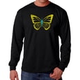 thumbnail image 1 of Men's Word Art Long Sleeve T-shirt - Butterfly, 1 of 2
