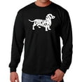thumbnail image 1 of Men's Word Art Long Sleeve T-shirt - Dachshund, 1 of 2