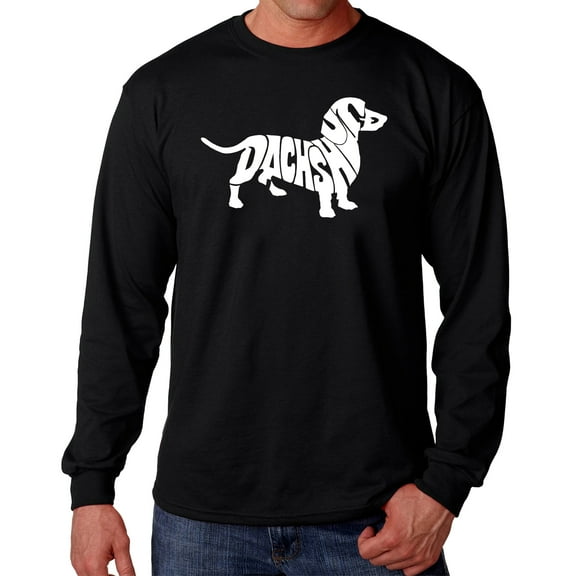Men's Word Art Long Sleeve T-shirt - Dachshund
