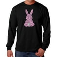 thumbnail image 1 of Men's Word Art Long Sleeve T-shirt - Easter Bunny, 1 of 2