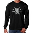 thumbnail image 1 of Men's Word Art Long Sleeve T-shirt - Freedom Skull, 1 of 2