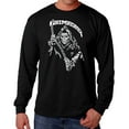 thumbnail image 1 of Men's Word Art Long Sleeve T-shirt - Grim Reaper, 1 of 2