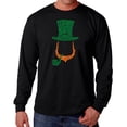 thumbnail image 1 of Men's Word Art Long Sleeve T-shirt - Leprechaun, 1 of 2